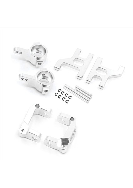 4x Metal Ön Direksiyon Kupası C Hub Hub Taşıyıcı Süspansiyon Kolu 1/10 RC Paletli Araba Tamiya CC01 CC-01 Yükseltme Parçaları 2 (Yurt Dışından) fırsatları