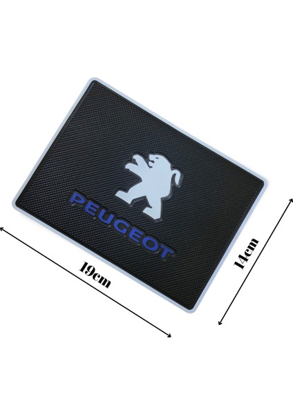 Peugeot Logolu Torpido Üstü Kaydırmaz Ped | Şık ve Fonksiyonel Araç İçi Aksesuar fiyatları