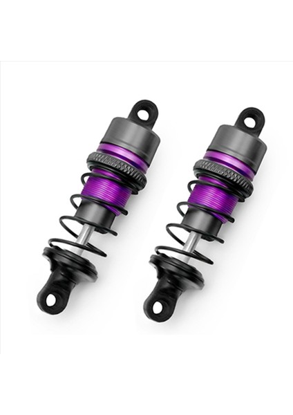 1/10 2 Çift Metal Hidrolik Şok Emiciler RC Uzaktan Kumanda Araba Düz Yarış Drift Arabası (67mm) Mor (Yurt Dışından)