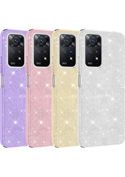 Xiaomi Redmi Note 11 Pro 5g Kılıf Nxxa Shining Silikon-Gold fiyatları