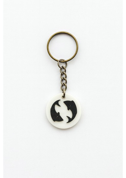 Balık Burcu Nfc Anahtarlık – Akıllı Temassız Bağlantı Özellikli Burç Anahtarlığı (3,5 Cm)