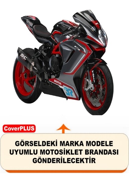 Mv Agusta F3 800 Rc Branda (Arka Çanta Uyumlu) Motosiket Brandası (Siyah Renk) Motor Örtüsü Çadır Su Geçirmez Motosiklet Kılıfı Motor Brandası fiyatları