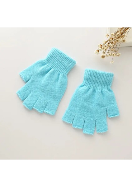 Tiriko Kadın Kesik Eldiven Açık Mavi