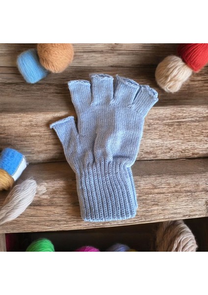 Tiriko Kadın Kesik Eldiven Açık Mavi indirimleri
