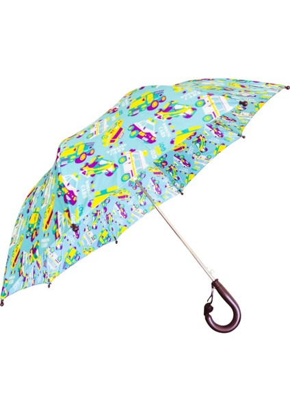 71cm Katlanır Kılıflı Düdüklü Çocuk Şemsiyesi Yağmur Kış Sonbahar