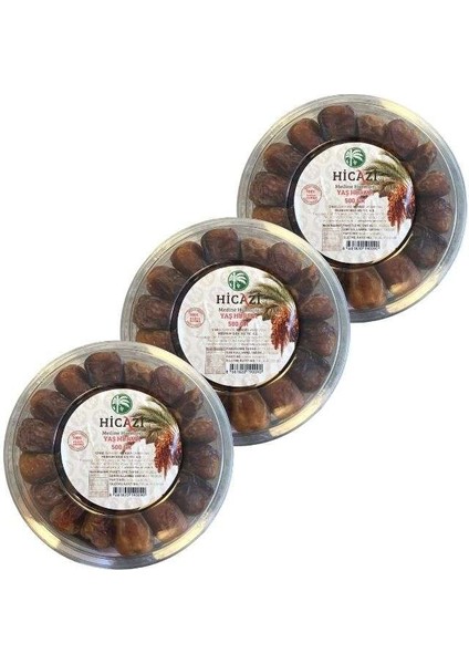 HİCAZİ HURMA Sukkari Yaş Hurma 3'lü Paket (500GR.X3)
