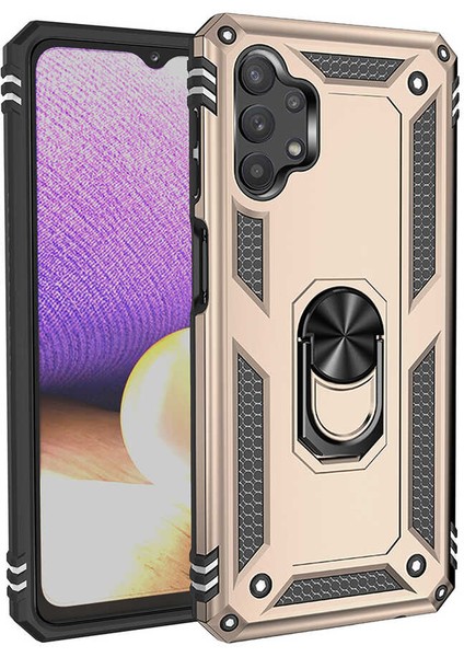 Galaxy A13 4g Kılıf Nxxa Vega Kapak-Gold