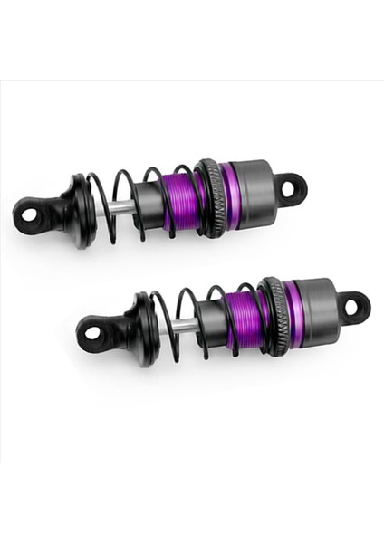1/10 2 Çift Metal Hidrolik Şok Emiciler RC Uzaktan Kumanda Araba Düz Yarış Drift Arabası (67mm) Mor (Yurt Dışından)
