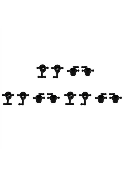 12pcs K989-33 K989-34 WLTOYS için Ön ve Arka Direksiyon Kupası K969 K979 K989 K999 P929 P939 1/28 RC Araba Yedek Parçaları (Yurt Dışından)