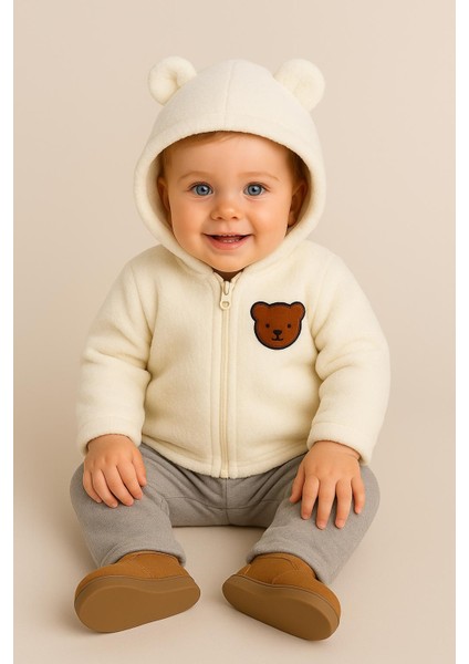 Unisex Mont Bebek Welsoft Ayı Kulaklı Fermuarlı fiyatları