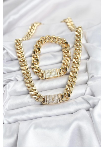 Xuping Gurmet Gold Renk Kolye ve Bileklik Seti - TJ-BKO10629 fiyatları