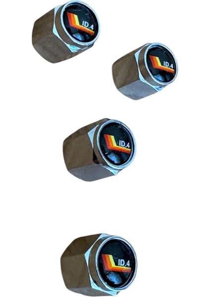 Id.4 Logo Metal Siyah Sarı Turuncu Renk 4 Adet Sibop Kapak fiyatları