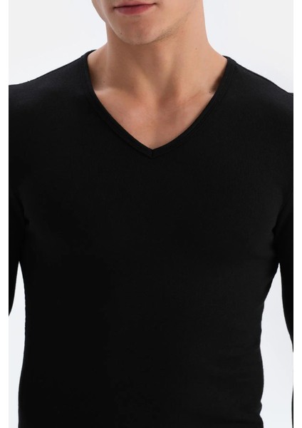 Erkek V Yaka Uzun Kollu Termal Içlik Tek Üst D6035 fiyatları
