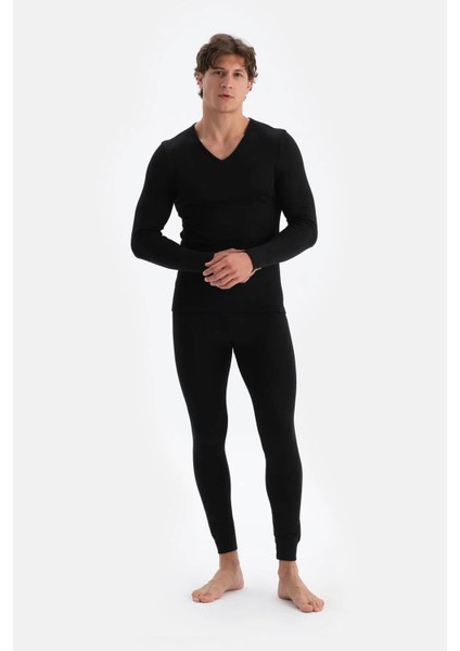 Erkek V Yaka Uzun Kollu Termal Içlik Tek Üst D6035 modelleri