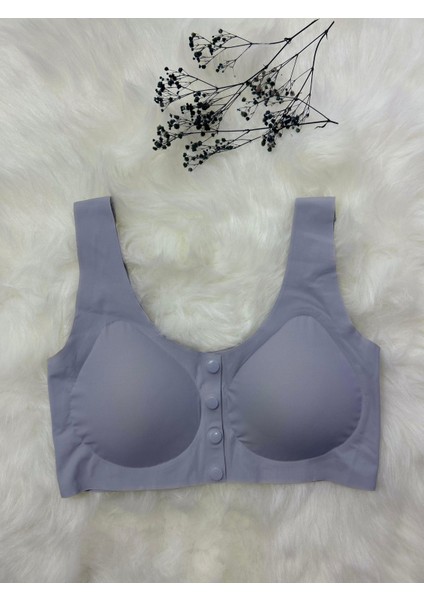 Önden Düğmeli Balensiz Dikişsiz Görünmez Çıkarılabilir Pedli Lazer Kesim Iz Yapmaz Sütyen