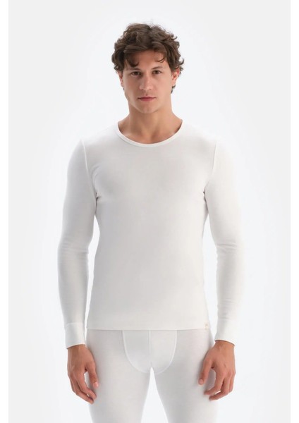 Erkek Sıfır Yaka Uzun Kollu Termal Içlik Tek Üst D6125