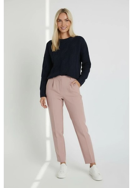 Konforlu & Şık Saç Örgü Bisiklet Yaka Kadın Triko Kazak modelleri