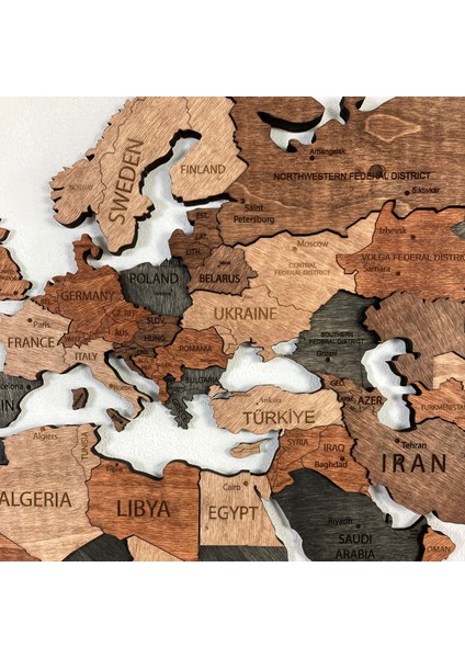 Bunn 2022 Ahşap Dünya Haritası fiyatları