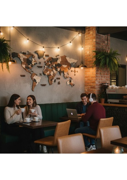 Camel Ahşap Dünya Haritası modelleri