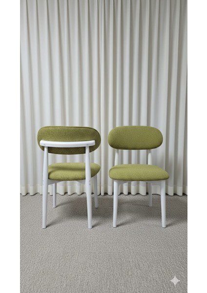 Bohem ahşap sandalye (Demonte Kurulum)Gürgen ağaç kalitesi ile Ayaklarbeyaz yeşil kumaş üretilen salon ve mutfak için uyumlu Dahafazlası Ürünaçıklamasında modelleri