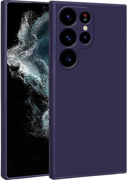 Galaxy S23 Ultra Kılıf Nxxa Premier Silikon Kapak-Lacivert