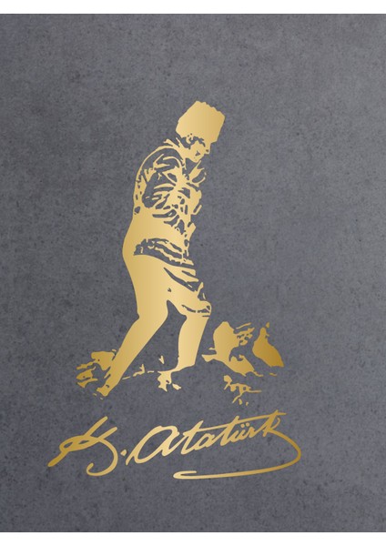 Mustafa Kemal Atatürk Kocatepe Silüet Sticker - Araba Oto Motosiklet Karavan Sticker 00617