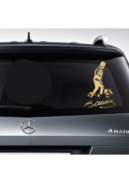 Mustafa Kemal Atatürk Kocatepe Silüet Sticker - Araba Oto Motosiklet Karavan Sticker 00617 fiyatları