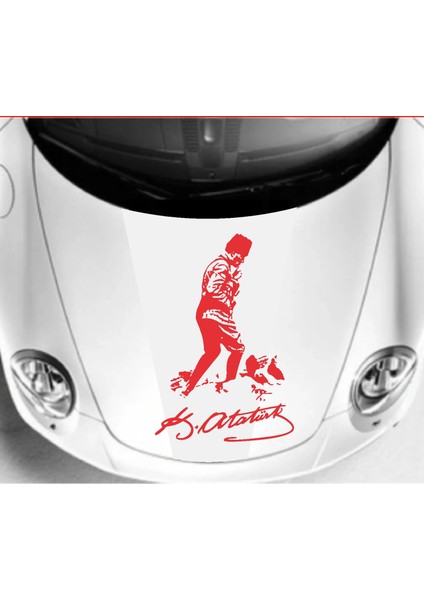 Mustafa Kemal Atatürk Kocatepe Silüet Sticker - Araba Oto Motosiklet Karavan Sticker 00617 fırsatları