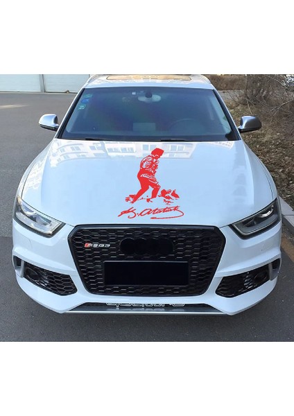 Mustafa Kemal Atatürk Kocatepe Silüet Sticker - Araba Oto Motosiklet Karavan Sticker 00617 indirimleri