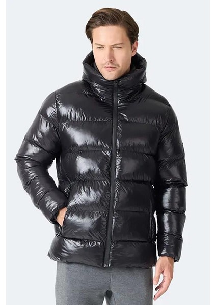 Hoot Erkek Kapüşonlu Şişme Siyah Mont & Kaban modelleri