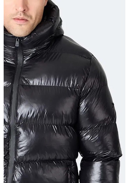 Hoot Erkek Kapüşonlu Şişme Siyah Mont & Kaban indirimleri