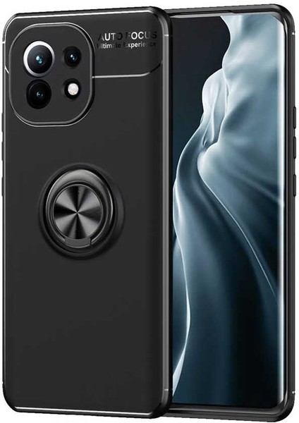 Xiaomi Mi 11 Kılıf Nxxa Ravel Silikon Kapak-Siyah