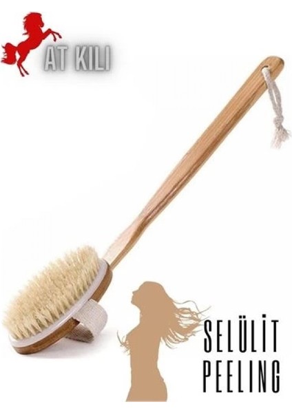 At Kılı Kuru Islak Selülit Peeling Fırçası