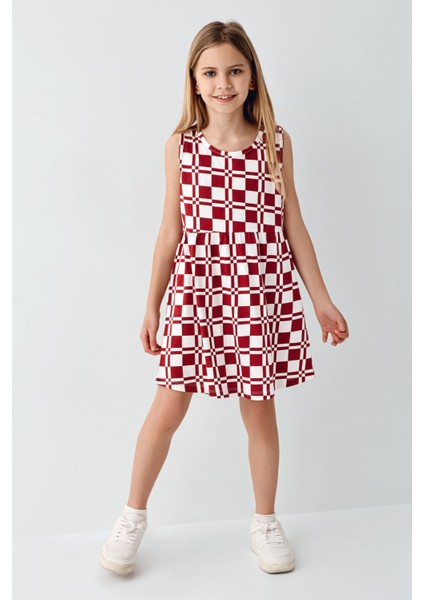 Kız Çocuk Bordo Elbise