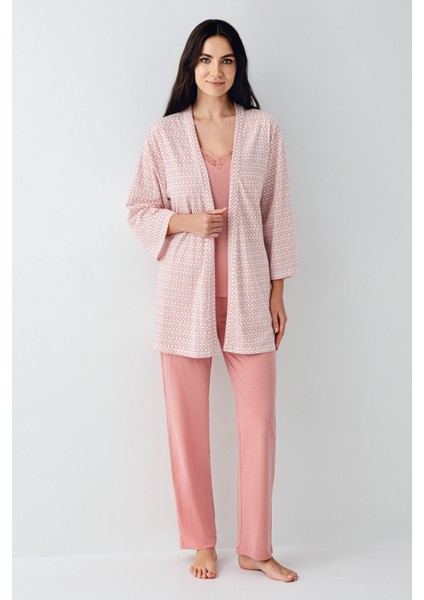 Kadın Pembe Sabahlık modelleri