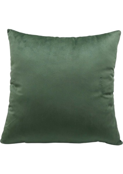 Boncuk Elyaf Dolgulu Kırlent-44-44 cm -Uzun Ömürlü Kalın Kumaş-