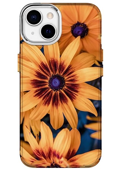 IPHONE 15 Pro Max Özel Ayçiçeği Tasarımlı Lüks Silikon Kılıf
