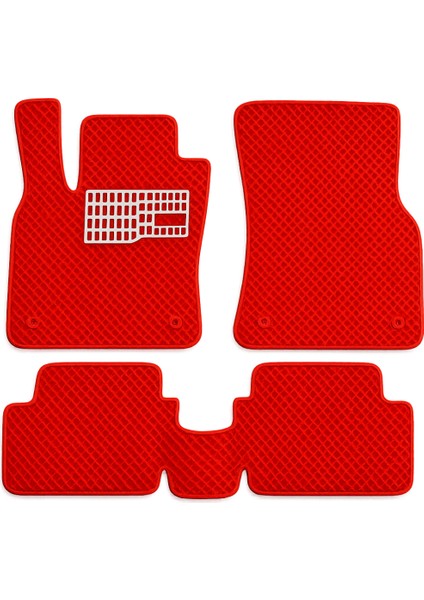 Toyota Corolla E100 1991-1997 Aracınıza Özel Eva Paspas Kırmızı | Kaymaz ve Yıkanabilir Taraftar Oto Paspas modelleri