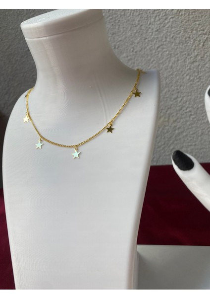 Kararmaz Çelik Yıldız Detaylı Kolye fiyatları