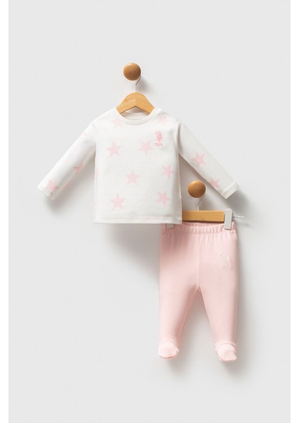 U.s. Polo Assn Kız Bebek Beyaz Bebek Takımları