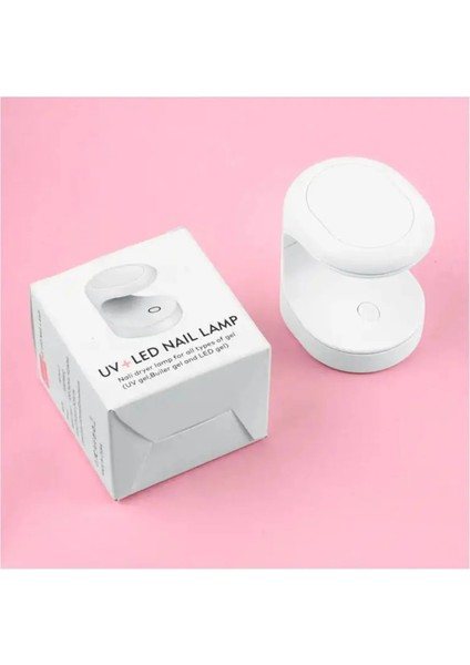 Mini Uv Led Işık Oje Tırnak Kurutucu Tasarımlı Express Protez Tırnak Kiti Kurutma Cilası
