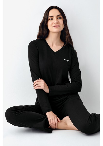 Kadın Siyah Pijama Takımı
