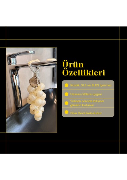 Meditacraft Gold Musluk Üzüm Salkımı Sabun modelleri