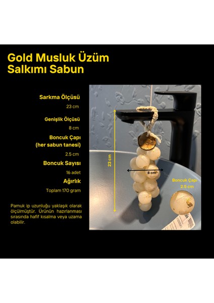 Meditacraft Gold Musluk Üzüm Salkımı Sabun indirimleri
