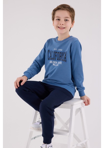 Erkek Çocuk Mavi Eşofman Takımı