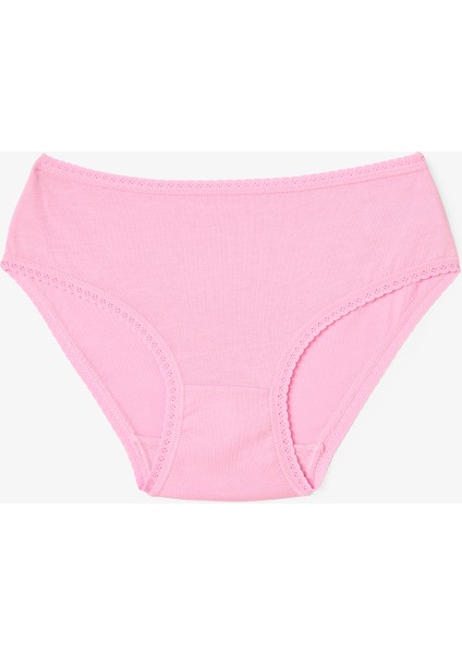 Karışık Renkli Kız Çocuk Pretty Fairy Peri Baskılı 5'li Külot