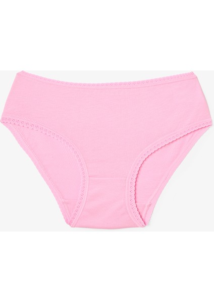 Karışık Renkli Kız Çocuk Pretty Fairy Peri Baskılı 5'li Külot