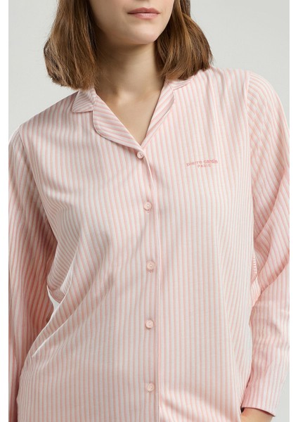 Kadın Turuncu Gömlek Pijama modelleri