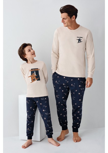 Erkek Çocuk Bej Pijama Takımı fiyatları
