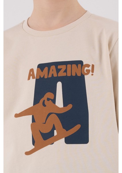 Erkek Çocuk Bej Pijama Takımı indirimleri